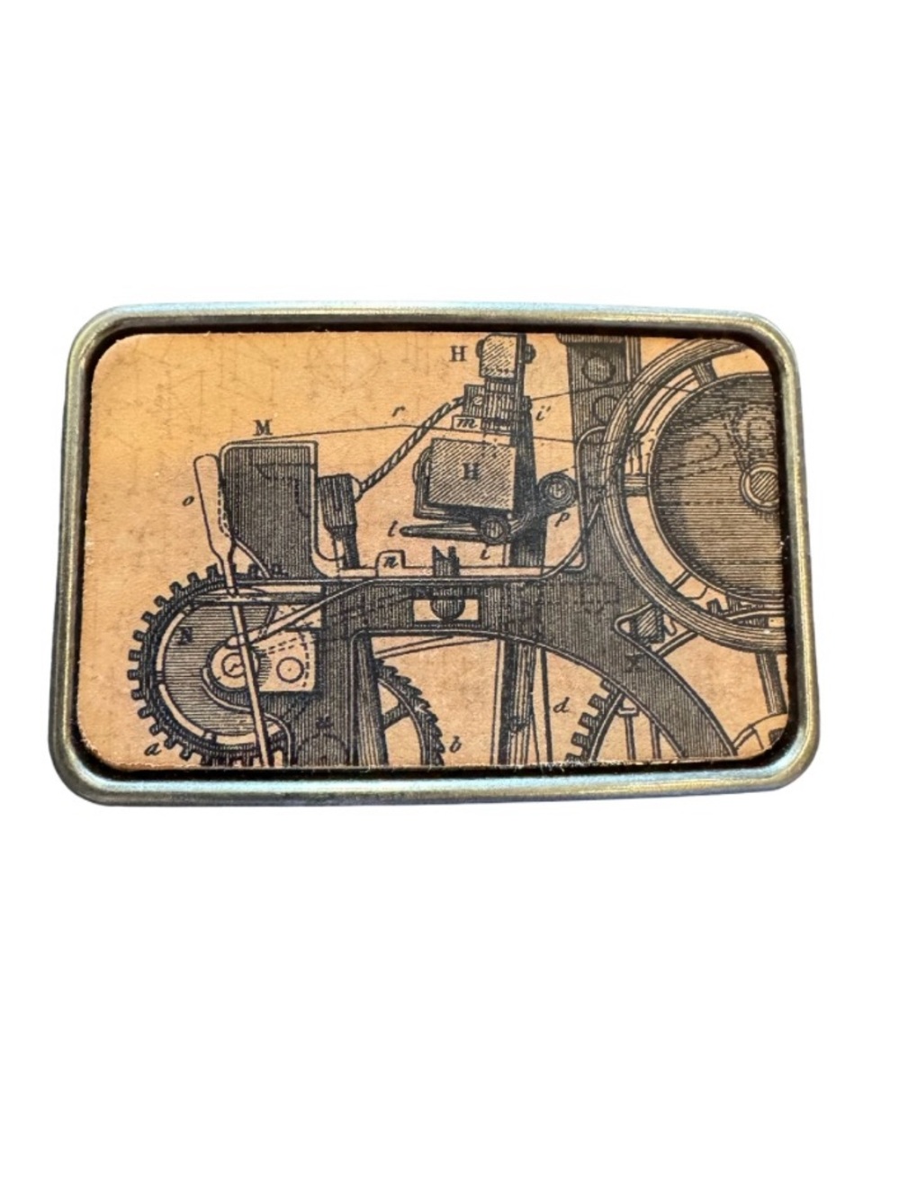 Belt Buckle Western Steampunk Science Guy